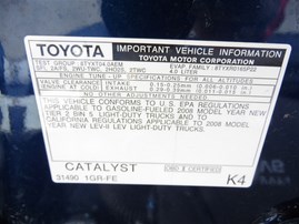 2008 TOYOTA TACOMA CREW CAB SR5 BLUE 4.0 AT TRD OFF ROAD PACKAGE Z21323